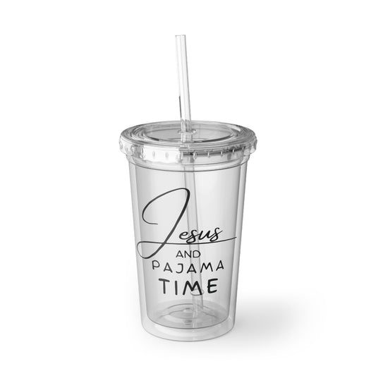Jesus and Pajama Time 16oz Tumbler