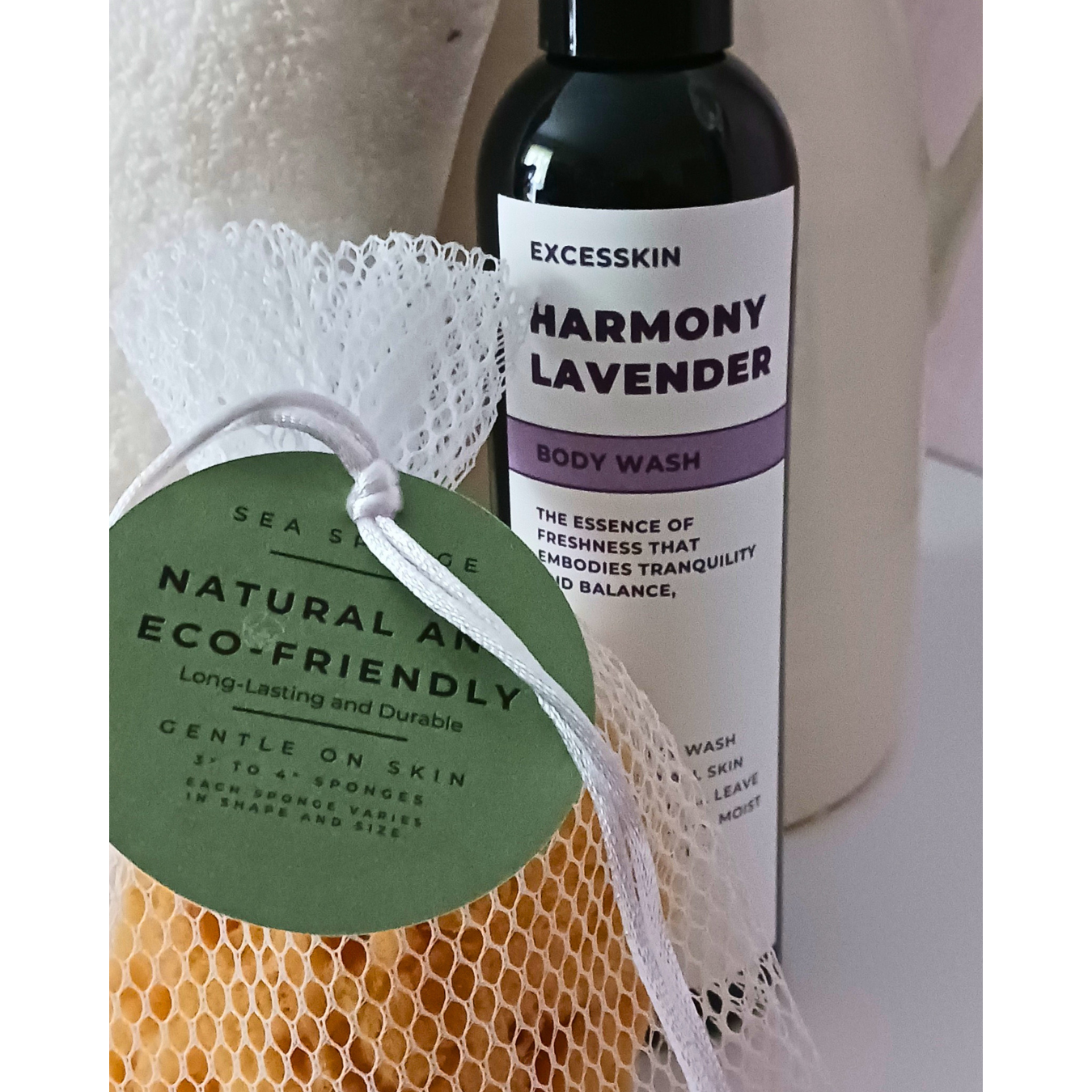 Excesskin Body Wash & Sea Sponge Bundle