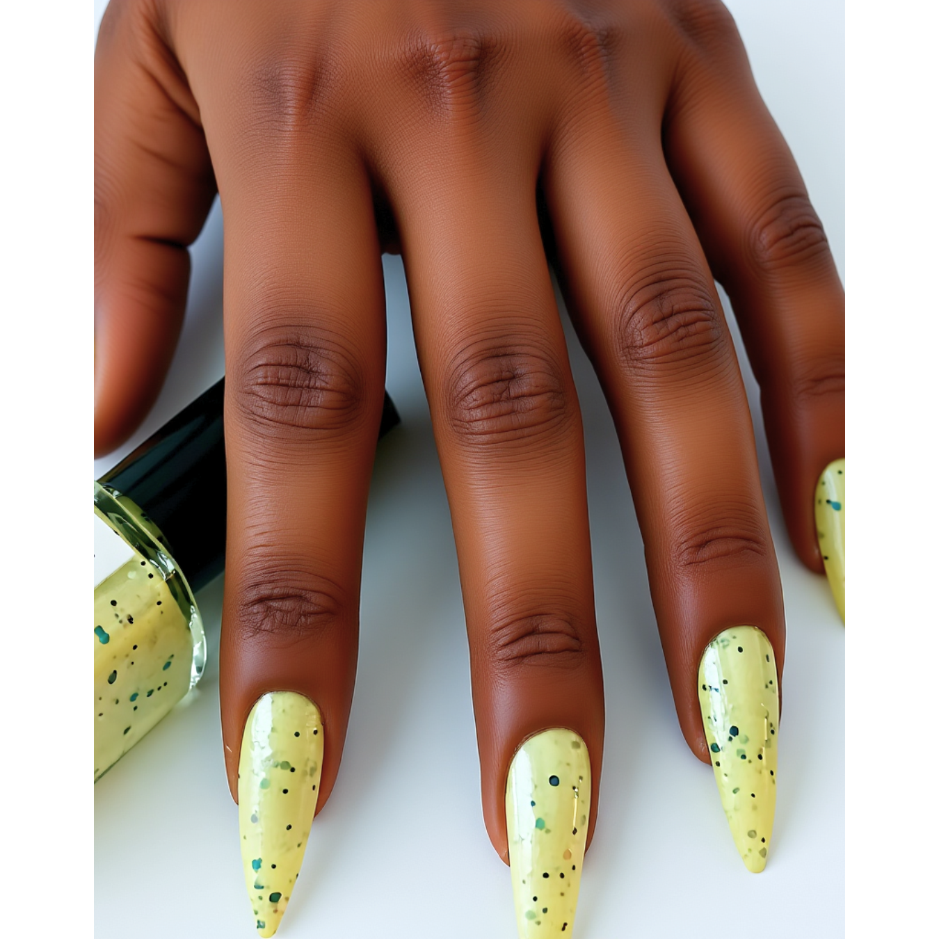 Talented ( yellow with mixed colored flakes)