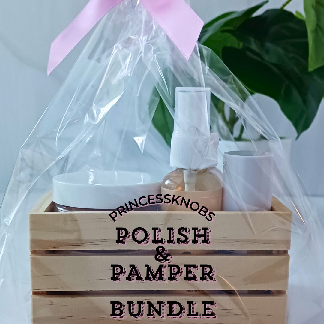 Princessknobs Polish & Pamper Bundle (Sweet Orange)