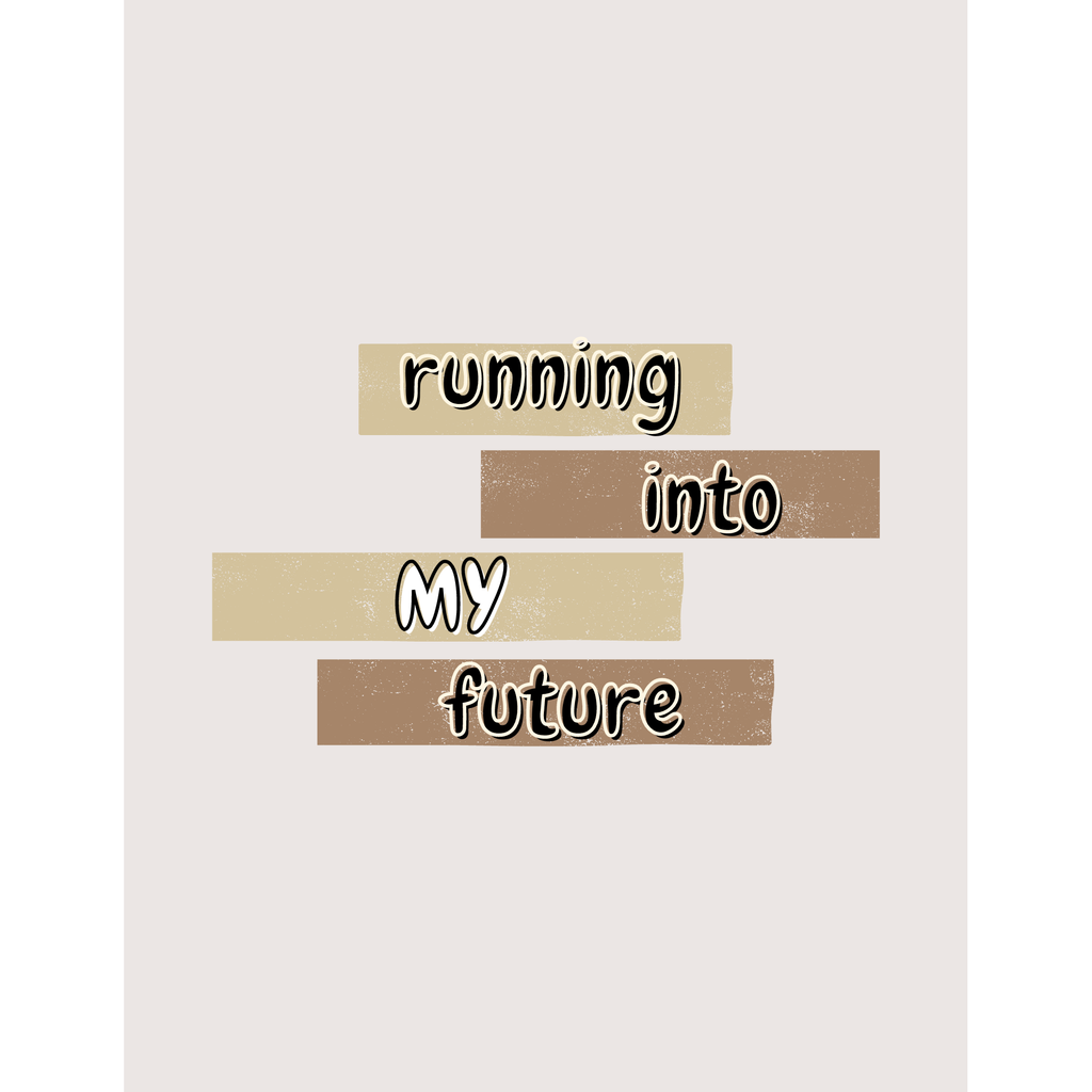Running Into My Future Inspirational Notebook