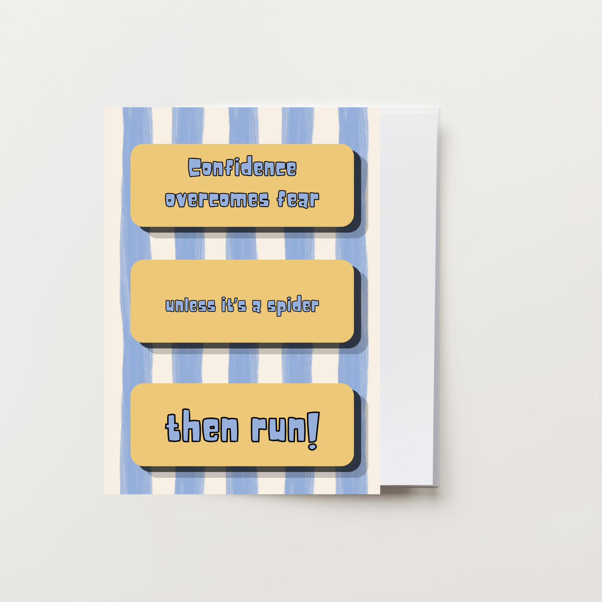 Confidence Overcomes Fear Greeting Card