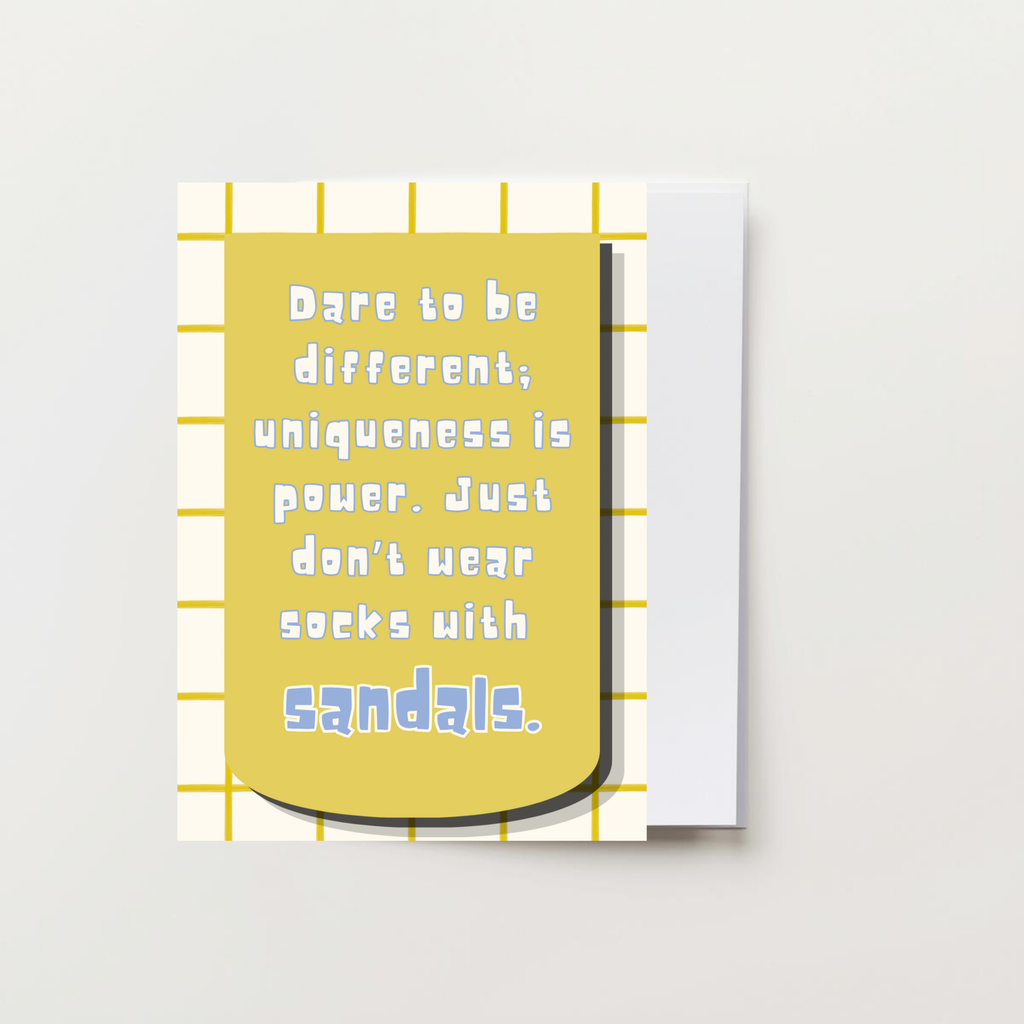 Dare to Be Different Greeting Card