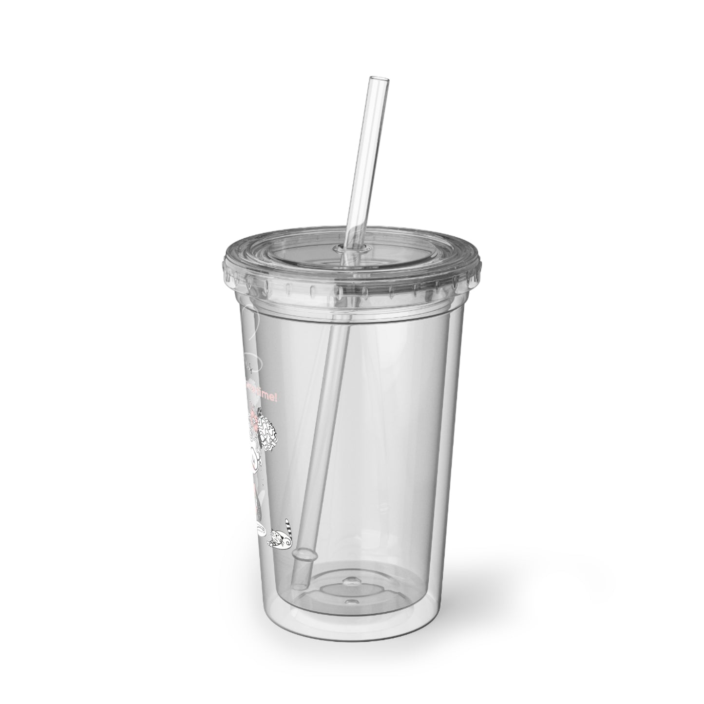 Jesus And Pajama Time Tumbler with Straw, 16oz