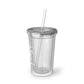 Jesus And Pajama Time Tumbler with Straw, 16oz