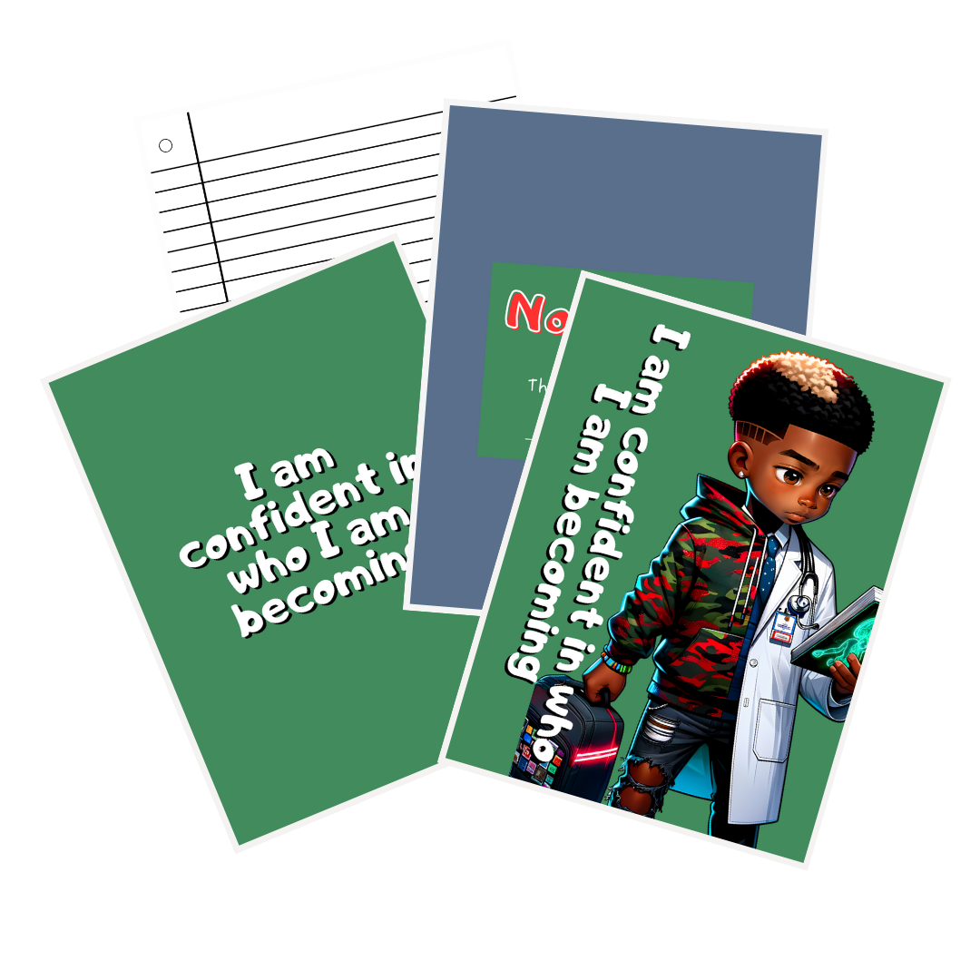 I am confident in who I am becoming Inspiration Notebook