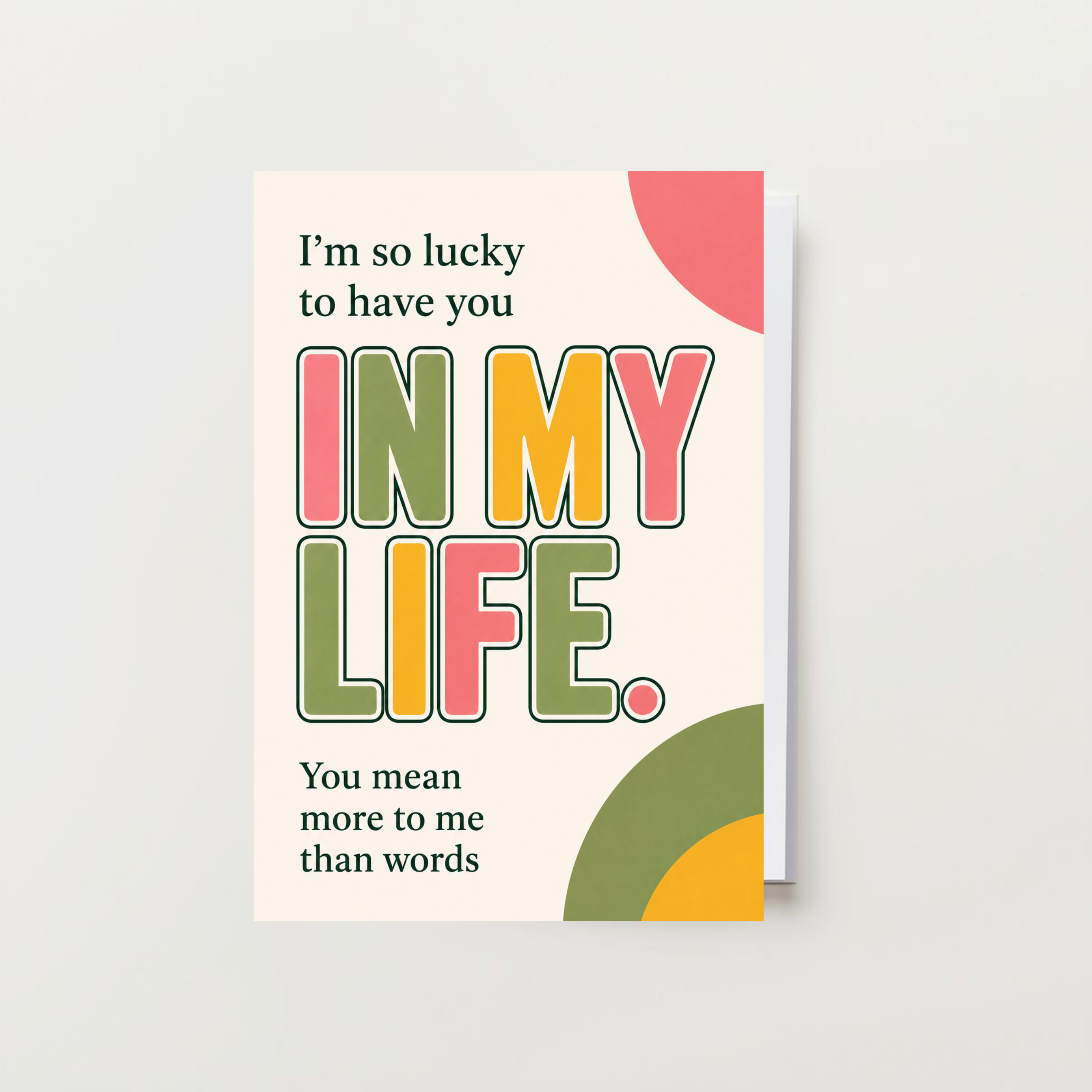 I'm So Lucky Card