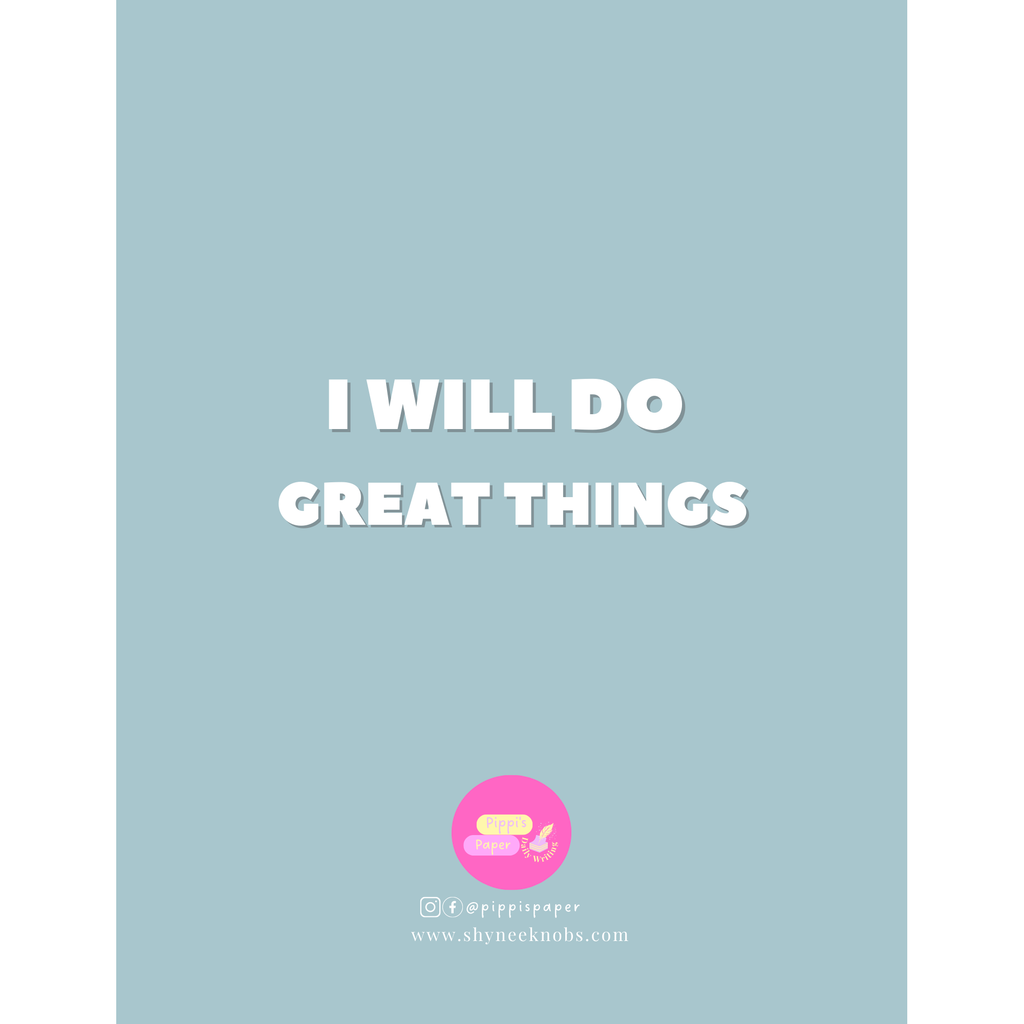 I Will Do Great Things Notebook