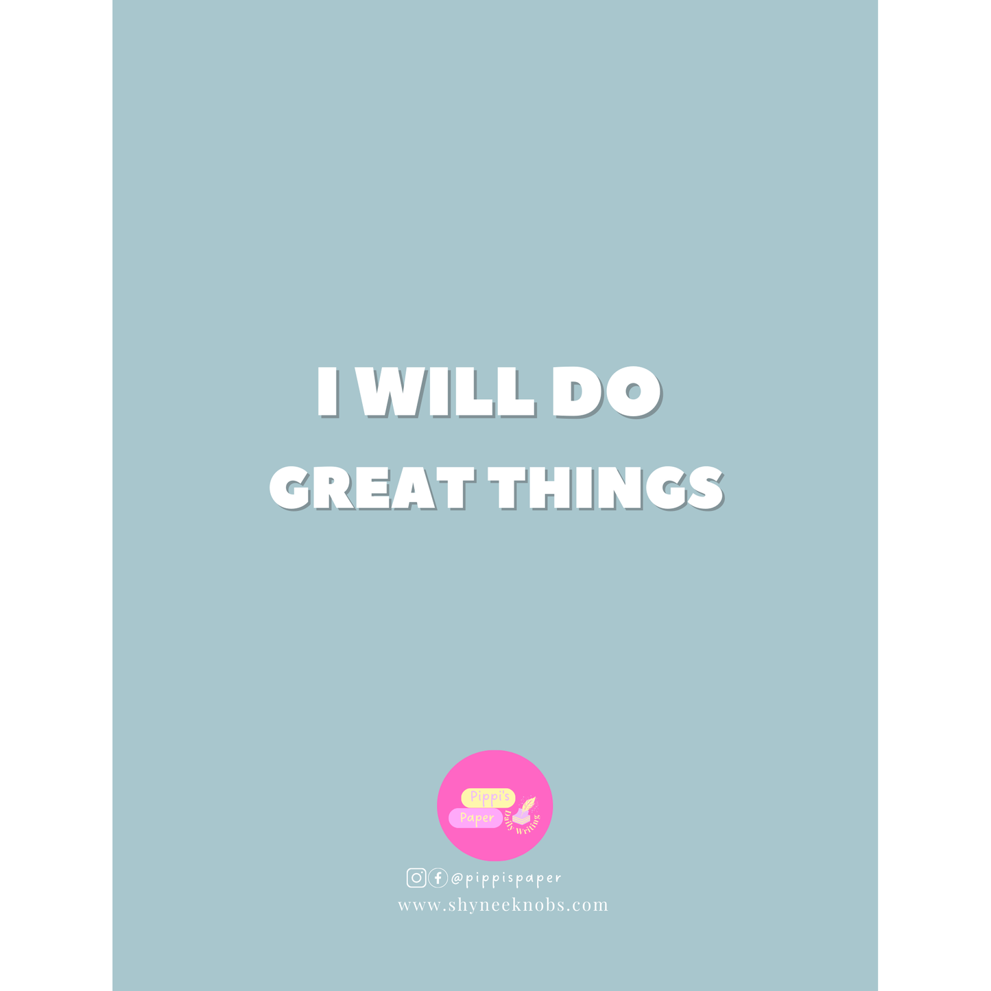 I Will Do Great Things Notebook