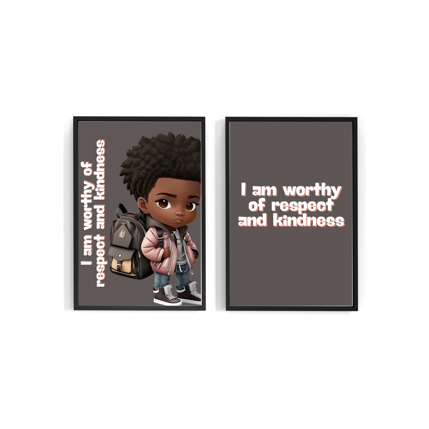 I Am Worthy Of Respect And Kindness Inspirational Notebook