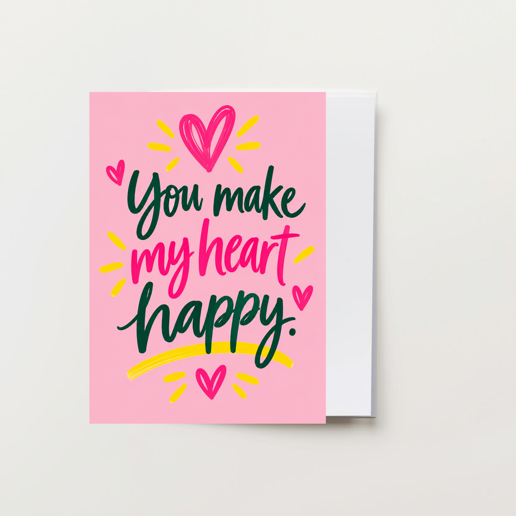 You Make My Heart Happen Greeting Card
