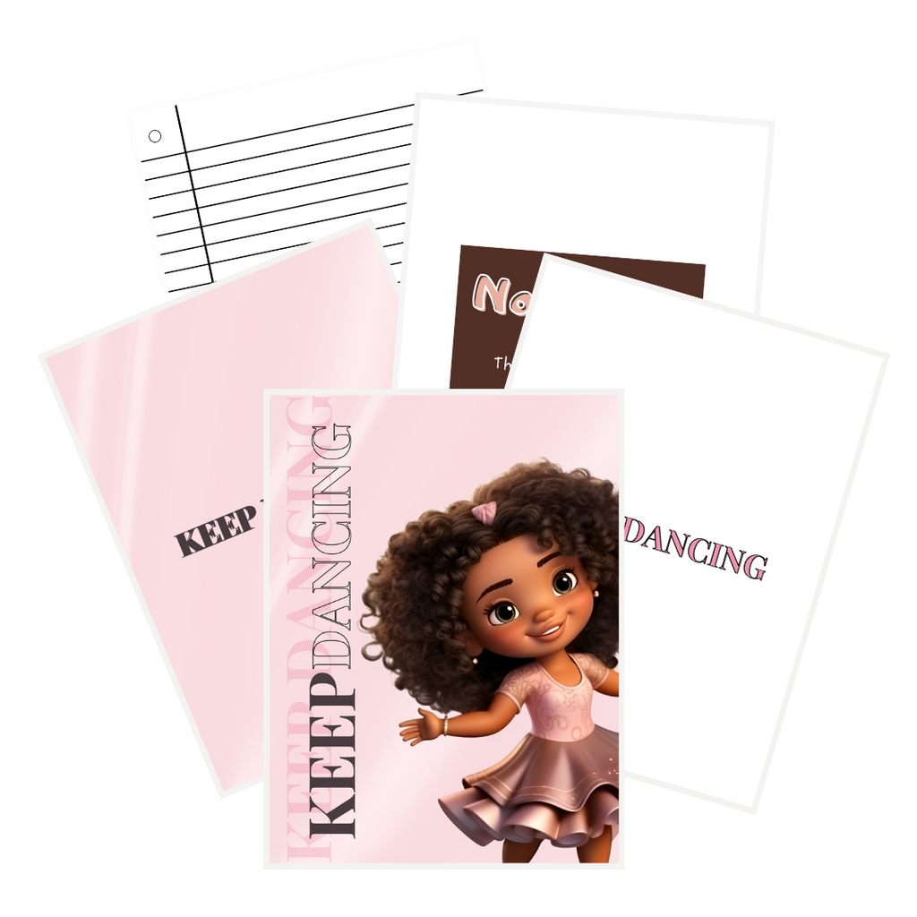 Keep Dancing Inspirational Notebook
