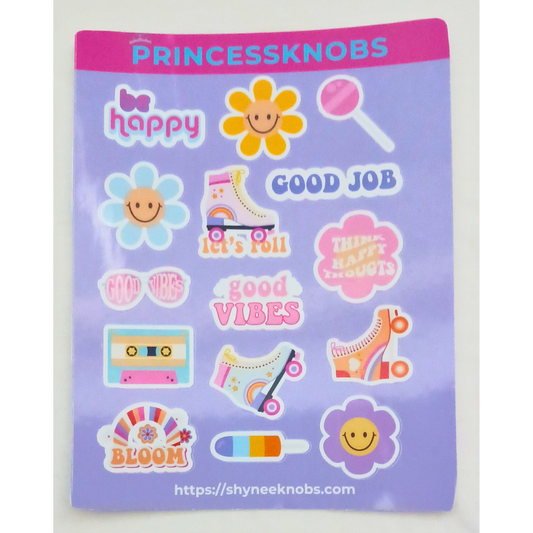 Retro Princess Sticker Sheet