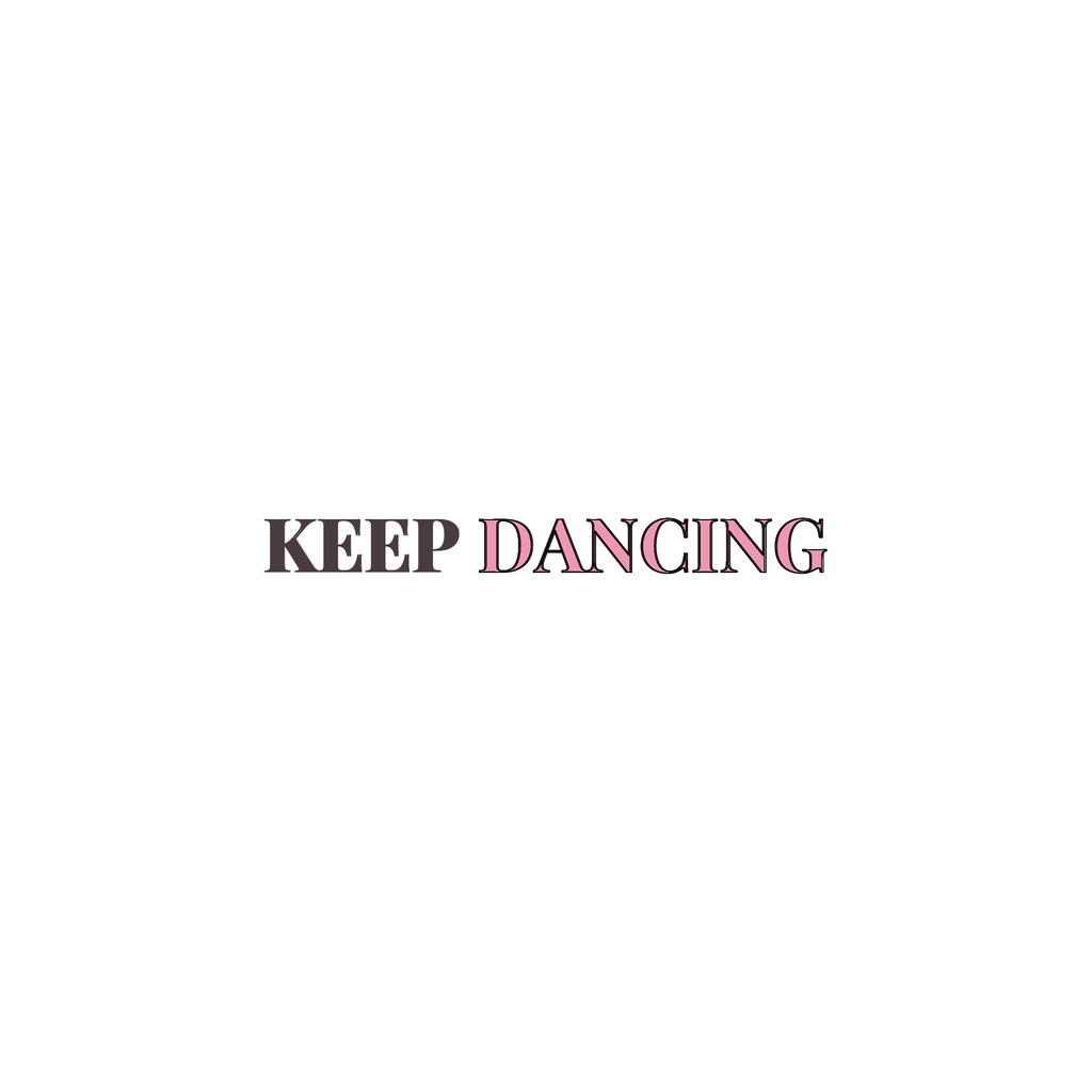Keep Dancing Inspirational Notebook
