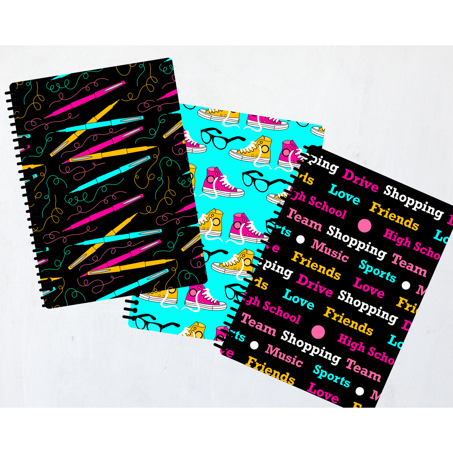 3 Pk Girls Notebook