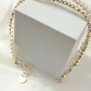 Danity Pearl Sterling Silver Heart Bracelet