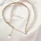Danity Pearl Sterling Silver Heart Bracelet