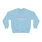 Supercalifragilisticexpialidocious  Crewneck Sweatshirt Black) (Light Blue)